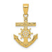 14K Yellow Gold Mariner's Cross Pendant 25mm length - (A85-126) 14K Yellow Gold Mariner's Cross Pendant 25mm length - (A85-126)