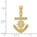 14K Yellow Gold Mariner's Cross Pendant 25mm length - (A85-126) 14K Yellow Gold Mariner's Cross Pendant 25mm length - (A85-126)