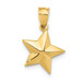 14K Yellow Gold Polished Small Star Pendant - (A85-156) 14K Yellow Gold Polished Small Star Pendant - (A85-156)