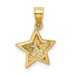 14K Yellow Gold Polished Small Star Pendant - (A85-156) 14K Yellow Gold Polished Small Star Pendant - (A85-156)