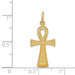 14K Yellow Gold Ankh Cross Charm - (A85-267)