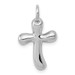 14K White Gold Small Freeform Cross Pendant - (A85-274) 14K White Gold Small Freeform Cross Pendant - (A85-274)