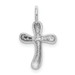 14K White Gold Small Freeform Cross Pendant - (A85-274) 14K White Gold Small Freeform Cross Pendant - (A85-274)