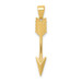 14K Yellow Gold Polished Arrow Pendant - (A85-399) 14K Yellow Gold Polished Arrow Pendant - (A85-399)