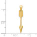 14K Yellow Gold Polished Arrow Pendant - (A85-399) 14K Yellow Gold Polished Arrow Pendant - (A85-399)
