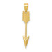 14K Yellow Gold Polished Arrow Pendant - (A85-399) 14K Yellow Gold Polished Arrow Pendant - (A85-399)