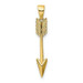 14K Yellow Gold Polished Arrow Pendant - (A85-399) 14K Yellow Gold Polished Arrow Pendant - (A85-399)