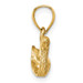 14K Yellow Gold Diamond-cut Duck Pendant - (A85-435) 14K Yellow Gold Diamond-cut Duck Pendant - (A85-435)