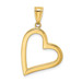 14K Yellow Gold Hollow Heart Pendant - (A85-554) 14K Yellow Gold Hollow Heart Pendant - (A85-554)