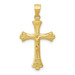 14K Yellow Gold Crucifix Pendant 26mm length - (A85-599) 14K Yellow Gold Crucifix Pendant 26mm length - (A85-599)