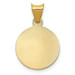 14K Yellow Gold Polished & Diamond-cut Lady of Guadalupe Circle Pendant - (A85-611) 14K Yellow Gold Polished & Diamond-cut Lady of Guadalupe Circle Pendant - (A85-611)