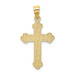 14K Yellow Gold Satin & Polished Faith Cross Pendant - (A85-684) 14K Yellow Gold Satin & Polished Faith Cross Pendant - (A85-684)