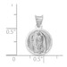 14k White Gold Our Lady of Guadalupe Circle Pendant - (A86-228) 14k White Gold Our Lady of Guadalupe Circle Pendant - (A86-228)