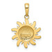14K Yellow Gold Diamond-cut Small Sun Charm - (A86-610) 14K Yellow Gold Diamond-cut Small Sun Charm - (A86-610)