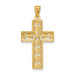 14K Yellow Gold Diamond-cut Filigree Cross Pendant 32mm length - (A86-769) 14K Yellow Gold Diamond-cut Filigree Cross Pendant 32mm length - (A86-769)