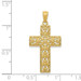 14K Yellow Gold Diamond-cut Filigree Cross Pendant 32mm length - (A86-769) 14K Yellow Gold Diamond-cut Filigree Cross Pendant 32mm length - (A86-769)
