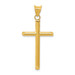 14K Yellow Gold 3-D Polished Hollow Cross Pendant - (A87-408) 14K Yellow Gold 3-D Polished Hollow Cross Pendant - (A87-408)