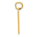 14K Yellow Gold Medium Polished Number 3 Charm - (A87-781)