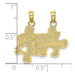 10K Yellow Gold Best Friends Break-a-part Puzzle Pieces Charm Pendant - (A89-369)