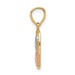 14K Two-Tone Gold Baptism Pendant - (A90-198) 14K Two-Tone Gold Baptism Pendant - (A90-198)