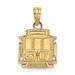 14K Yellow Gold Polished San Francisco Train Charm Pendant - (A90-583)