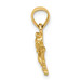 14K Yellow Gold 2-D Mini Dragonfly With Solid Wings Charm Pendant - (A91-296) 14K Yellow Gold 2-D Mini Dragonfly With Solid Wings Charm Pendant - (A91-296)