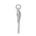 14K White Gold Diamond Accent Lacrosse Pendant - (A94-636) 14K White Gold Diamond Accent Lacrosse Pendant - (A94-636)