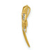 14K Yellow Gold 2 Diamonds Accent Rhodium Tipped Wings Dragonfly Chain Slide - (A97-329) 14K Yellow Gold 2 Diamonds Accent Rhodium Tipped Wings Dragonfly Chain Slide - (A97-329)