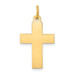 14K Yellow Gold Polished Cross Pendant 29mm length - (A98-268)