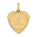 14K Yellow Gold My Confirmation Heart Disc Charm Pendant - (A98-647) 14K Yellow Gold My Confirmation Heart Disc Charm Pendant - (A98-647)