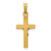 14K Two-tone Gold INRI Hollow Crucifix Pendant 24mm length - (B11-387) 14K Two-tone Gold INRI Hollow Crucifix Pendant 24mm length - (B11-387)