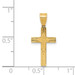 14K Yellow Gold Laser Designed Cross 21mm length - (B11-487) 14K Yellow Gold Laser Designed Cross 21mm length - (B11-487)