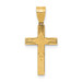 14K Yellow Gold Laser Designed Cross 21mm length - (B11-487) 14K Yellow Gold Laser Designed Cross 21mm length - (B11-487)