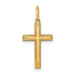 14K Yellow Gold Laser Designed Cross Charm 22mm length - (B11-656) 14K Yellow Gold Laser Designed Cross Charm 22mm length - (B11-656)