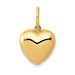 14K Yellow Gold Polished Puffed Heart Pendant - (B13-485) 14K Yellow Gold Polished Puffed Heart Pendant - (B13-485)