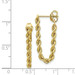 Dangle Hoop Looping Rope Chain Earrings In 14K Yellow Gold - (B41-973)