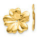 14K Yellow Gold Polished Floral Earrings Jackets - (B44-225)