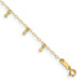 14K Yellow Gold Oval Chain Diamond-cut Dots Anklet - Length 9'' inches - (C63-996) 14K Yellow Gold Oval Chain Diamond-cut Dots Anklet - Length 9'' inches - (C63-996)