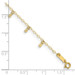 14K Yellow Gold Oval Chain Diamond-cut Dots Anklet - Length 9'' inches - (C63-996) 14K Yellow Gold Oval Chain Diamond-cut Dots Anklet - Length 9'' inches - (C63-996)