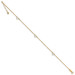 14K Yellow Gold Diamond-cut Hearts with 1'' extension Anklet - Length 10'' inches - (C64-111) 14K Yellow Gold Diamond-cut Hearts with 1'' extension Anklet - Length 10'' inches - (C64-111)