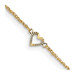 14K Yellow Gold Diamond-cut Hearts with 1'' extension Anklet - Length 10'' inches - (C64-111) 14K Yellow Gold Diamond-cut Hearts with 1'' extension Anklet - Length 10'' inches - (C64-111)