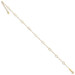14K Yellow Gold Oval Shapes Anklet - Length 10'' inches - (C64-239) 14K Yellow Gold Oval Shapes Anklet - Length 10'' inches - (C64-239)