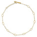 14K Yellow Gold Oval Shapes Anklet - Length 10'' inches - (C64-239) 14K Yellow Gold Oval Shapes Anklet - Length 10'' inches - (C64-239)