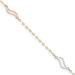 14K Tri-Color Gold with Open S Links Anklet - Length 10'' inches - (C64-246) 14K Tri-Color Gold with Open S Links Anklet - Length 10'' inches - (C64-246)