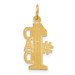 14K Yellow Gold #1 Dad Charm - (A82-849) 14K Yellow Gold #1 Dad Charm - (A82-849)