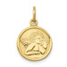 14K Yellow Gold Polished Angel Charm - (A82-969)