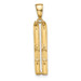 14K Yellow Gold 3-D Snow Skis Pendant - (A83-262) 14K Yellow Gold 3-D Snow Skis Pendant - (A83-262)