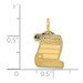 14K Yellow Gold Diploma Charm - (A83-575) 14K Yellow Gold Diploma Charm - (A83-575)