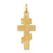 14K Yellow Gold Eastern Orthodox Cross Charm 29mm length - (A83-724) 14K Yellow Gold Eastern Orthodox Cross Charm 29mm length - (A83-724)