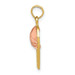 14K Two-tone Gold Basketball Hoop with Ball Pendant - (A84-665) 14K Two-tone Gold Basketball Hoop with Ball Pendant - (A84-665)